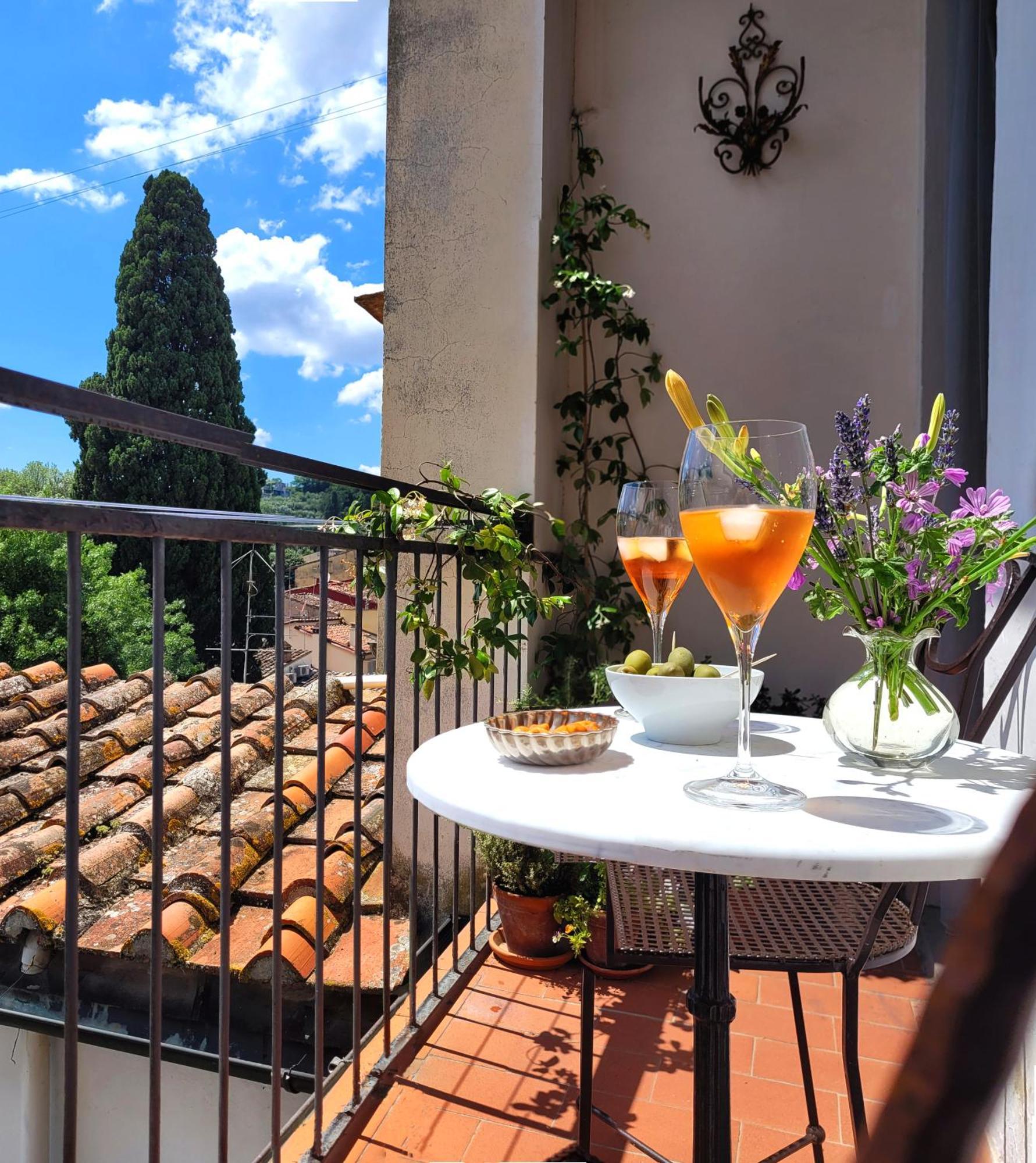 Vista Su Giardini Storici In Oltrarno Florença Exterior foto